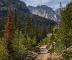 Glacier Creek Trail Hiking Taman Nasional Pegunungan Rocky